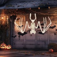 Horror Halloween Bat Skeleton Haunted House Scary Props Photo Props Bat Bones Model Plastic Animal Skeleton Model