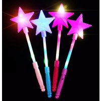 1pc Flashing Kid's Gift Toy Flash Stick Lights Up Glow Sticks Star Wand Party Xmas Halloween