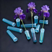 20Pcs Plastic Fresh Flower Nutrition Tube with Cap Water Storage Tube Keep Fresh Hydroponic Container Floral Water Tube