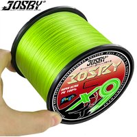 JOSBY Braided Fishing Line Multifilament Carp Fly 9 Strand 300M 500M 1000M Multicolor Japan Extreme PE Strong Weave Wire