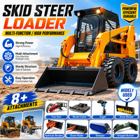 Hot Sale China Mini Skid Steer Loader Earth-Moving Machinery Skid Steer Loader With Bucket