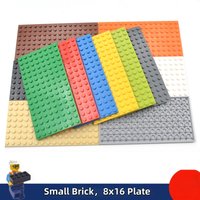 5PCS 8 x16 Dots Base Plate Classic MOC DIY City Figures Building Blocks Bricks Parts Compatible with 92438 Children Toys Gift