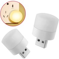 1/3/10 Pcs USB Night Light Warm White USB Plug-In Light Bulb Portable Home Environment Light Energy-Saving Reading Night Light