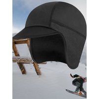 AliExpress Winter Men Ski Cap with Earmuffs Windproof Warm Unisex Cold Weather Baseball Cap Women Outdoor Sports Cycling Helmet liner hat