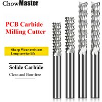 Chowmaster 3-10mm Carbide Corn End Mill 3/3.175/4/5/6/6.35/8/10/12mm PCB Milling Cutter CNC Cutting Milling Tools
