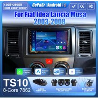 Android 16 Carplay do Fiata Idea Lancia Musa 2003-2008 Ekran Wyświetlacza Nawigacja GPS Radio Samochodowe Bez 2din Video Stereo Monitor BT