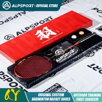 ALP QY 4U Fast Attack 95g Max 38 Lbs Badminton Racket Ultralight Carbon Fiber Racket Stringed Original Customized ALPSPORT QY