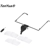 TenYua 1.5X 2.5X 3.5X Lens Loupe Headband Magnifying Glasses Reading Magnifier with LED Light Optical Durable Lupa