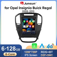 Junsun 9,7'' Tesla-Style Android Autoradio für Opel Insignia Buick Regal 2009-2013 Multimedia-Player Kabelloses Carplay 9,7 Zoll Vertikaler Bildschirm