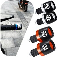 1 Pair Universal Motorcycle Handle Bar Ends Grips CNC For Husqvarna Svartpilen Vitpilen 401 701 Supermoto Enduro Norden 901