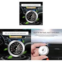 Car Thermometer / Hygrometer Mini Mechanical Dial Type Analog Humidity Temperature Detection Meter-Gauge High Accuracy