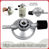 Low Pressure Gas Regulator Adjustable Flow Low Pressure Propane Regulator Barb Hose Connection 7/16 Inch Disposal Bottle Valve