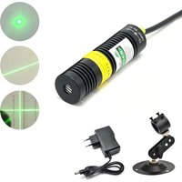 Przemysłowy laser zielony 532nm 10mW 30mW 50mW 100mW z punktem, linią i krzyżem do obróbki drewna, cięcia, pozycjonowania CNC i ustawiania.