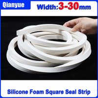 Silicone Foam Square Seal Strip - High Temp Resistant Soft Sponge Gasket for Anti-Freeze/Sealing (White EVA, Custom Sizes)