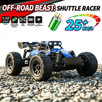 1:32 4WD 25KM/H RC Car All Terrain Off-Road Vehicle Drift Racing Toy Brushless Speed Champion with LED Lights Gifts for Boy Girl