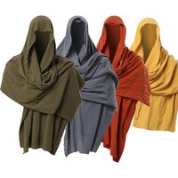 UUGOOX Vintage Pirate Scarf Medieval Hood Cloak Halloween Cosplay Middle Ages Mittelalter Shoulder Cowl