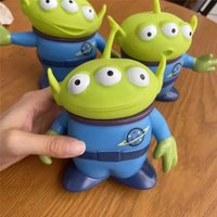 15cm Green Alien Doll Figure Anime Desktop Ornament Accessories Collection Children Toys kawaii Model for Gift