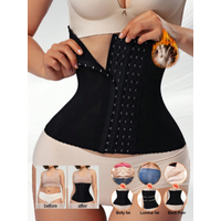 1 Pc Women's Steel Boned Waist Trainer 7 Steel Bones Body Shaper Corset for Slimming Flat Belly Postpartum Shapewear Mod