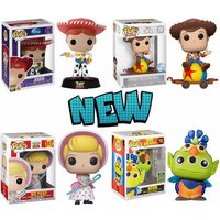 NEW FUNKO POP Disney 100 Toy Story Jessi #19 Woody on Luxo Ball #22 Bo Peep #517 Kevin #758 PVC Vinyl Figures for Christmas Toys