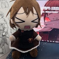 Anime Z.A.T.O. Asya Shubina Plush doll Stuffed Sitting posture Cotton Doll Dress Up Doll Girl Boy Cute Birthday Gift