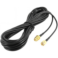 RP-SMA to SMA Extension Cable - Male to Female Coaxial Feeder Wire for WiFi Antenna/Router/RG174 Network Card