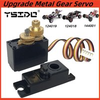 Upgrade Parts Metal Gear Digital Core Servo WLtoys 144001 124019 124018 RC Car for 1/12 1/14 RC Off-road Car