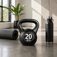 Kettlebell Integrated Handle Training Kettlebell Handled Weight Polished PE Shell Fitness Equipment Matte Finish for Home Gym