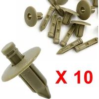 10pcs Car Rivets 7mm Hole Dia Push Clips Car Body Clips Trim Panel Retainer Door Trim Fastener Splash Shield Retainers