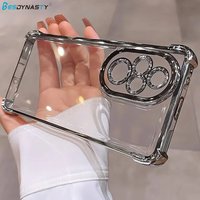 Shockproof Plating Clear Honor200 Case for Huawei Honor 200 Pro 90 Lite Mate50 60 Transparent Silicone Cover Case Honor200pro