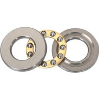 2pcs Plane Axial Thrust Ball Bearing Mini F2-6M F2.5-6M F3-8M F5-10M F6-12M F7-15M F8-16M F10-18M F12-21M F12-23M 3-in-1