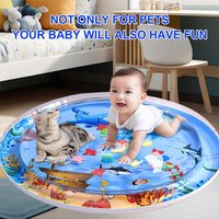 Sea Ocean Water Mat Sensory Water Mat Thickened Inflatable For Cat Pet Supplies Cleaning Cooling Mat Summer Cat Pets Accessories