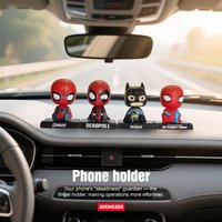 Batman New Captain Tree Man Spiderman Hero Car Ornaments Spring Bobblehead Cartoon Creative Car Decorations Car Decorations Gift