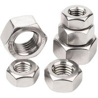 M5 M6 M8 M10 M12 M14 M16 M18 M20 M22 M24 M27 304 écrous hexagonaux en acier inoxydable GB6170 écrous métalliques de haute qualité pour vis à boulons