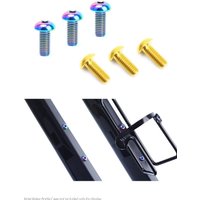 AliExpress RISK M5x12mm Bicycle Water Bottle Cage Fixing Screws Titanium Alloy MTB Road Bicycle Bottle Holder Screws Air Pump Fixed Bolts