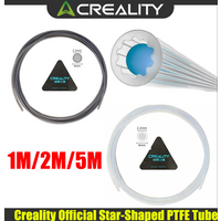 Offizielles sternförmiges PTFE-Teflonrohr von Creality, 1 m/2 m/5 m, verbessertes Innenkanaldesign mit geringem Widerstand, Leistung in mehreren Farben