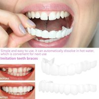 Silicone Denture Set Fit Temporary Orthodontic Teeth Dentures Fake Tooth Orals Hygiene Care Dentures Simulation Braces