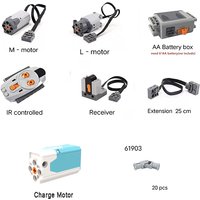 MOC Technical Power Functions M Motor 9686 Power group Remote control Receiver Set Motor battery box accessories