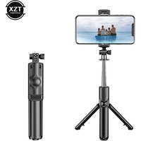 NEW 3 in 1 Wireless Foldable Mini Selfie Tripod Monopod With Bluetooth Shutter Remote Control For iPhone 11 12 Xiaomi Smartphone