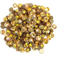 Sunshine Gold Non hotfix Rhinestones Flatback Glass Strass Crystals Glitter Nail Charms Gems for Nail Art Harment Decorations