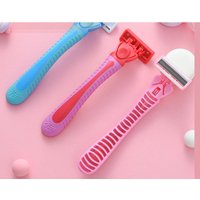 1Handle+18Blade Women's Manual Safety Razor 6Layer Stainless Steel Shaving/Hair Removal Blade Replaceable blade