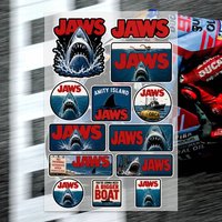 J-Jaws Decal Set High Quality Printed and Cut Stickers Motorcycle Sticker