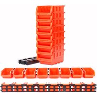 Boîte à outils murale ABS 8 pièce/ensemble, boîte de rangement d'outils, plateau pliable, boîte d'organisation, assortiment de pièces de vis, étagère de rangement