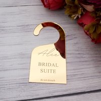 1pcs Customized Wedding Door Sign Party Favors Personalized Bridal Name Do Not Disturb Door Hanging Sign 7*14cm/10*20cm