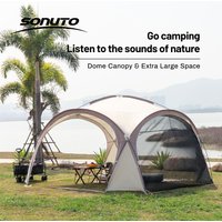 Sonuto Dome Canopy Large Tent Outdoor Extra Large Camping Awning Outdoor Sun Protection Hiking Rainproof Pavilion Anti Mosquito