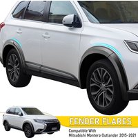 Mudguards Fender Flares Wheel Arch for Mitsubishi Montero Outlander 2015-2021 Matte Black Eyebrow Protector Mudguard Accessories