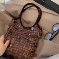 Shiny Sequins Underarm Shoulder Bag For Women PU Leather Bling Small Bucket Messenger Bag Fashion Designer Shopping Handbags
