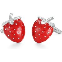 High quality strawberry cufflinks fashionable French shirt exquisite brass material design men's wedding fruit cufflinks
