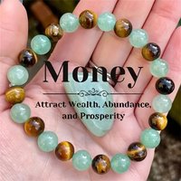Wealth Bracelet Women Men Gemstone 8MM Natural Stone Tiger Eyes Aventurine Beads Chain Fashion Jewelry Braclets Birthday Gift