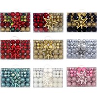 101Pcs Christmas Ball Ornaments DIY Decorative Durable Tree Top Star Hanging Balls for Cafe Engagement Halloween Home Birthdays