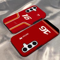 Charles LeclercS 16 F1 Phone Case For Samsung S25 S24 S23 S22 S21 Plus Ultra A56 A36 A26 A16 Glossy HD Hard PC Cover